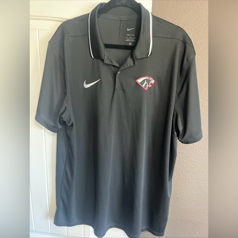 Nike Men's Black Polo Shirt Nike Dri Fit Golf Size XL Men’s Black Panther
